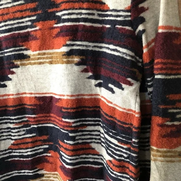 Lucky Brand|Boho Aztec print open front knit drapey cardigan,NWT,Size small-CUTE - Picture 10 of 16